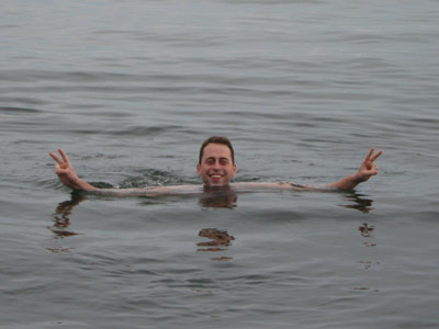 Schwimmen im Baikalsee